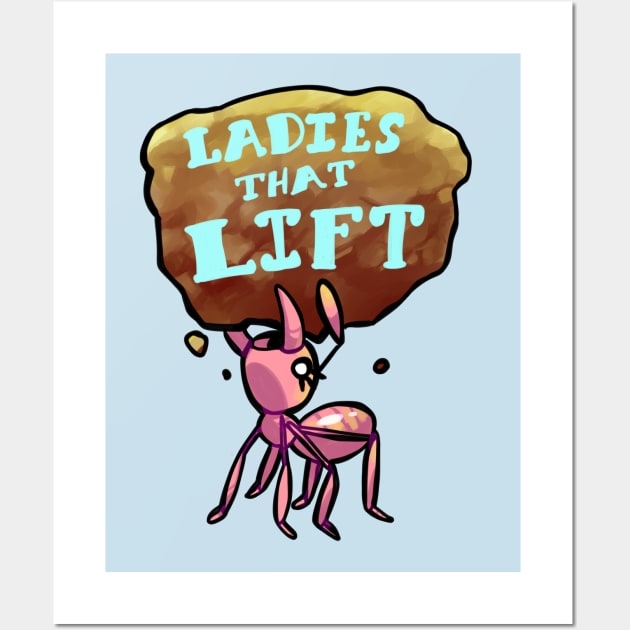 Ladies that Lift Wall Art by Jugglingdino